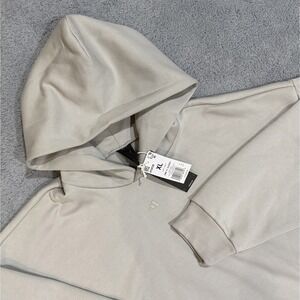 Adidas Unisex Basketball Hoodie Size XL Oversized Sweatshirt Metal Grey IA3438